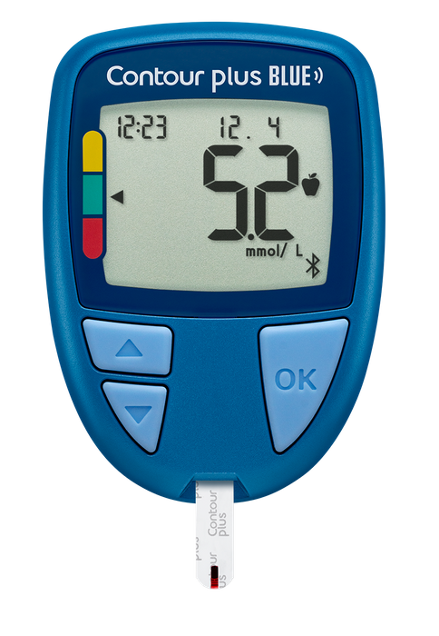 Contour Plus Blue Blood Glucose Monitoring Meter
