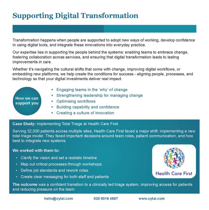 Supporting Digital Transformation 