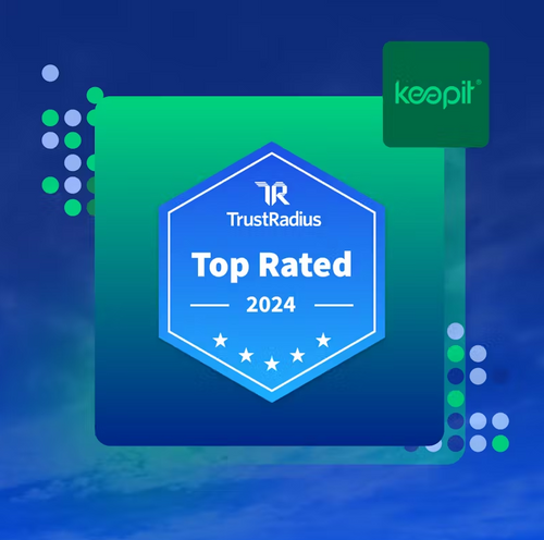 Keepit reçoit le prix Customer Top Rated Award de TrustRadius pour la troisième fois consécutive