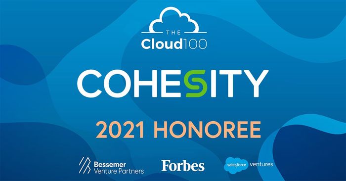 Cohesity Is Named To The 2021 Forbes Cloud 100 for the Third Year in a Row