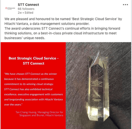 ‘Best Strategic Cloud Service' by Hitachi Vantara