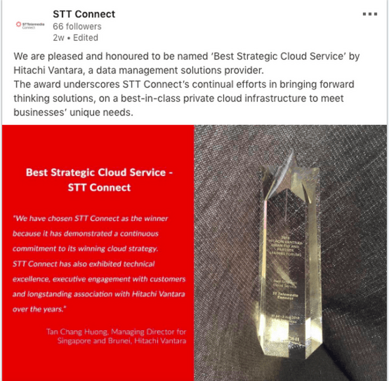 ‘Best Strategic Cloud Service' by Hitachi Vantara