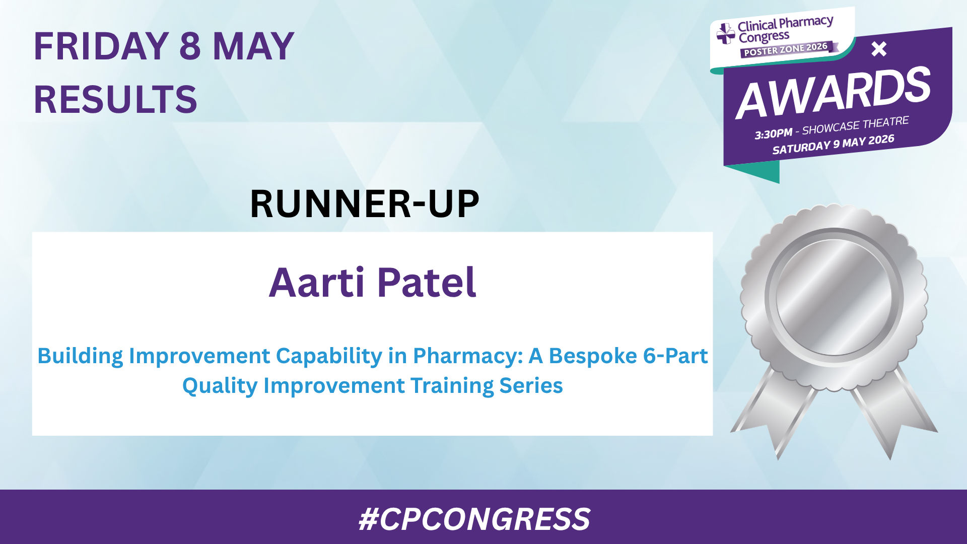 Aarti Patel  Building Improvement Capability in Pharmacy: A Bespoke 6-Part Quality Improvement Training Series