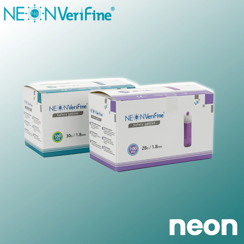 Neon Diagnostics Safety Lancets