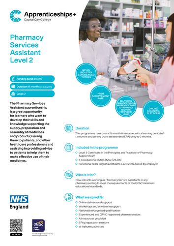Pharmacy Services Assistant level 2