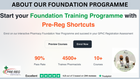 PrerPegshortcuts Foundation  Training Programme