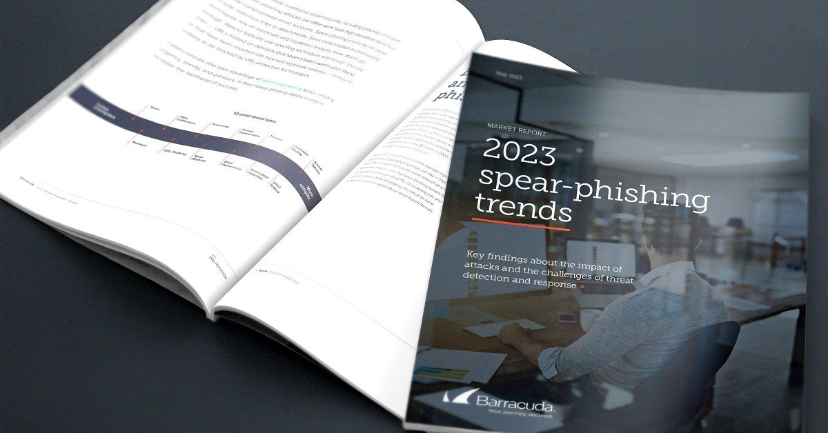 New spear phishing report by Barracuda shows that 50% of organizations studied were victims of spear phishing in 2022