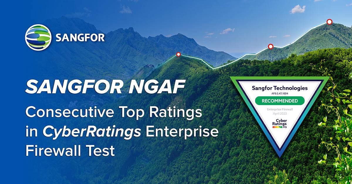 Sangfor NGAF Achieves Recommended Rating in CyberRatings.org’s Enterprise Firewall Test