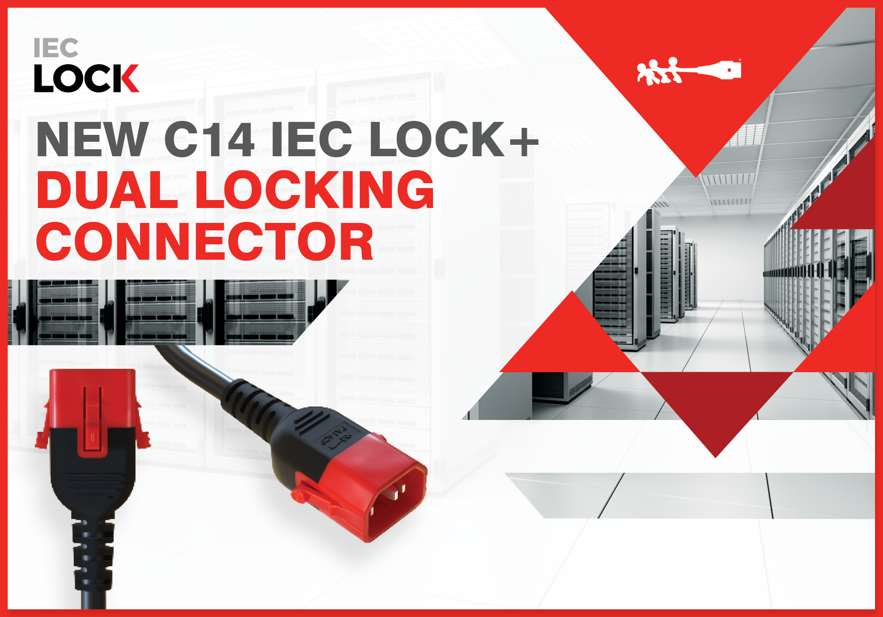 First dual locking C14 connector added to IEC Lock™ range