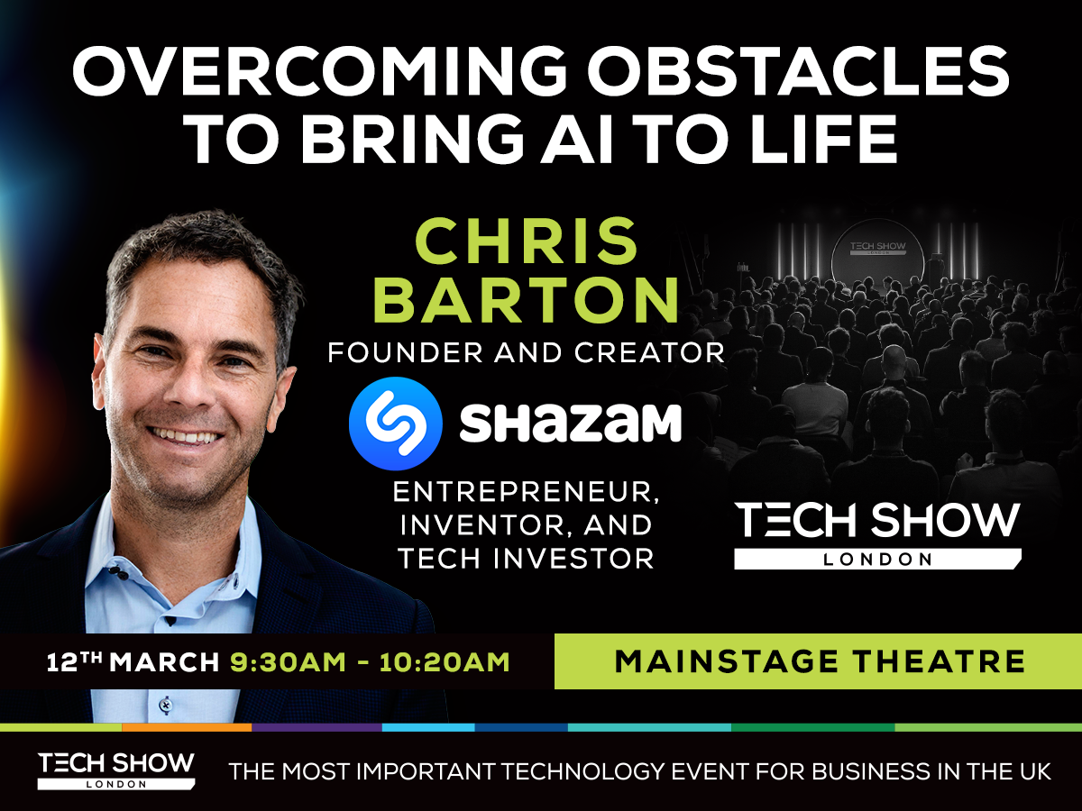 Chris Barton, Founder and Creator of Shazam, at Tech Show London 2025