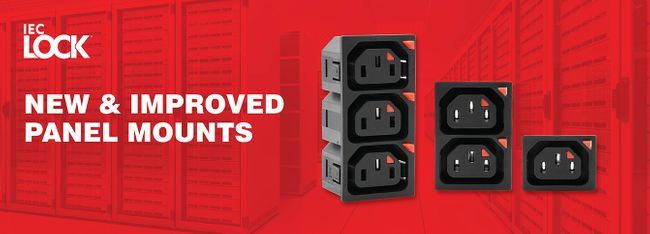 Compact panel mounts added to IEC Lock™ accessories range