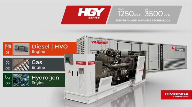 HIMOINSA launches HGY Series; new generators up to 3500kVA with Yanmar engine for critical power supply.