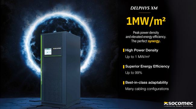 Socomec unveils the new industry standard in power density: DELPHYS XM