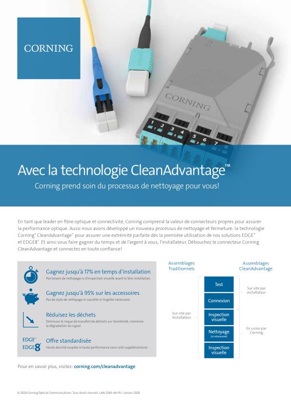 Corning® CleanAdvantage™ : Corning prend soin du processus de nettoyage pour vous !