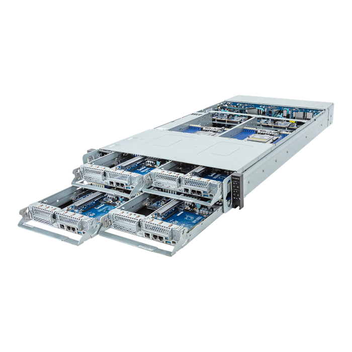 H273-Z82-IAW1 - High Density Server - AMD EPYC™ 9004 - 2U 4-Node DP 8-Bay Gen4 NVMe/SATA/SAS Immersion