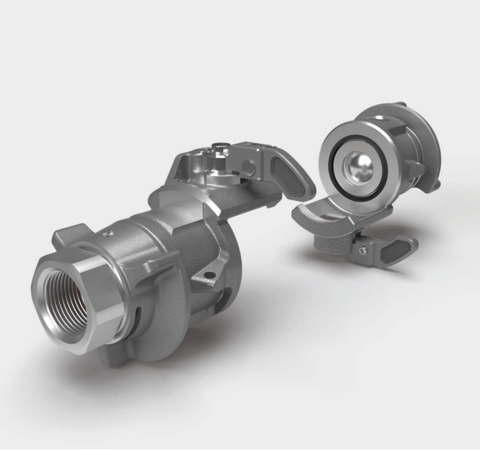 TDU 24 - quick coupling connector for high flow transfer in cooling applications