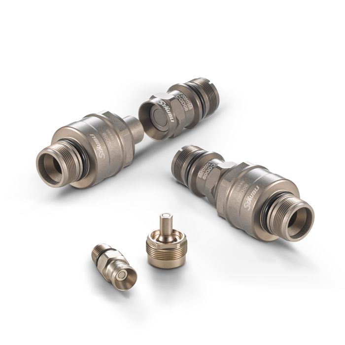 CGD quick release couplings for thermal management