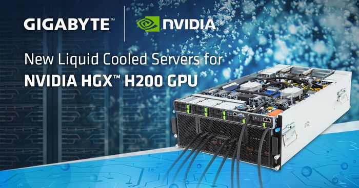 GIGABYTE Highlights Liquid-Cooled Solutions for NVIDIA HGX™ H200 to Achieve Higher Energy Efficiency in Supercomputing Clusters