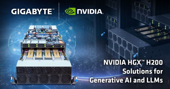 GIGABYTE highlights Accelerated Computing Servers with Significant Memory Bandwidth Gains Using NVIDIA HGX™ H200 Platform
