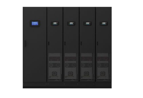 MegaFlex DPA™ : Onduleur à haut rendement, évolutif, modules d’alimentation remplaçables en charge, avec une réduction de l'empreinte au sol jusqu'à 45 %.  
