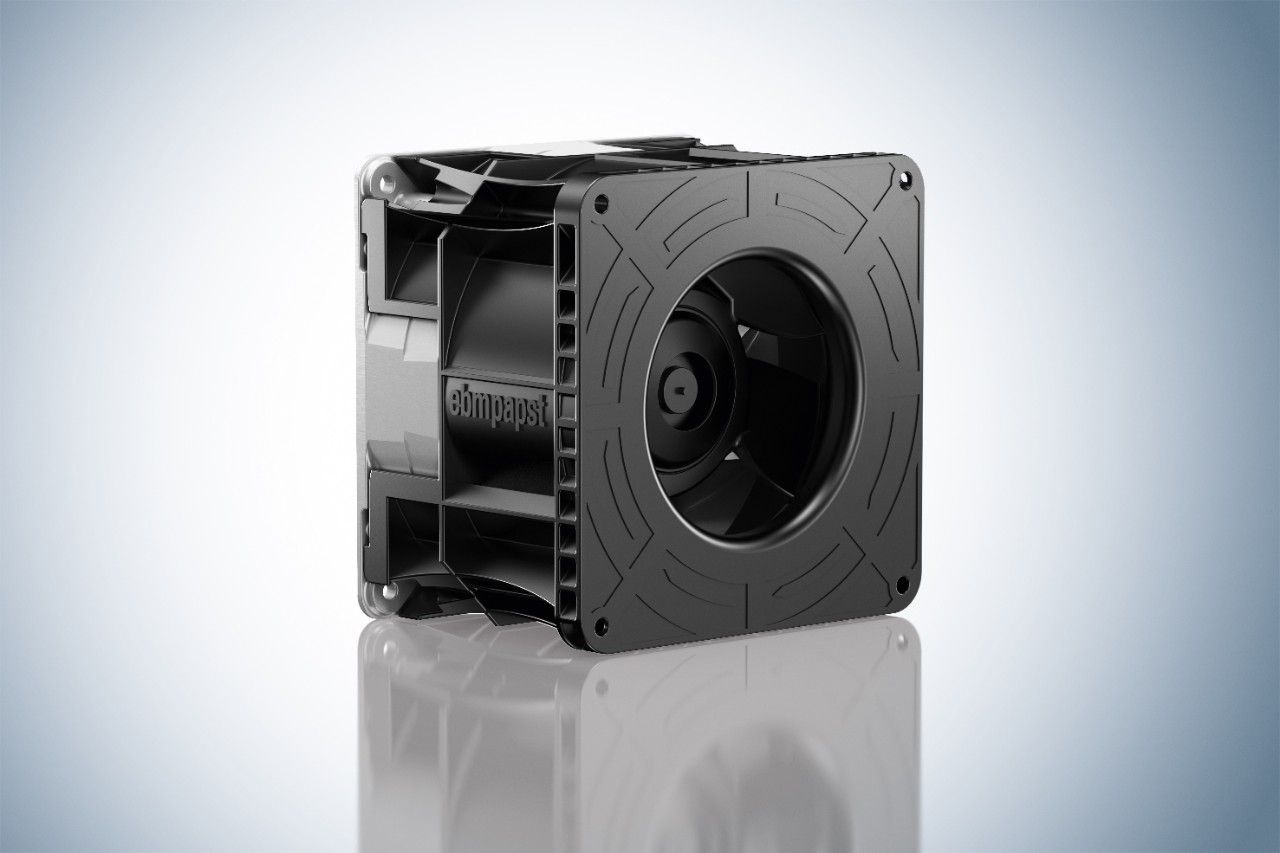 Diagonal compact fans for electronics cooling