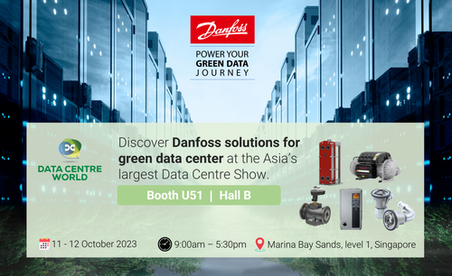 Explore Danfoss sustainable cooling solutions at Data Centre World Asia 2023