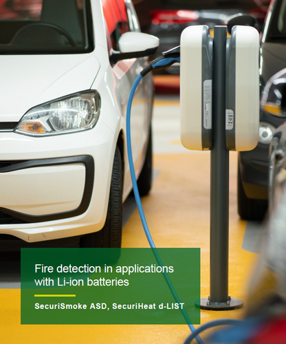 Securiton's Fire detection in applications with Li-ion batteries