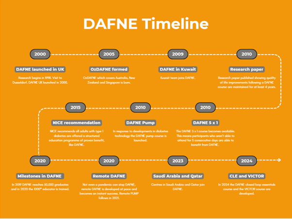Figure 1: DAFNE Timeline