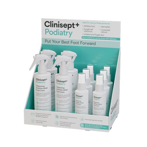 Clinisept+ Podiatry Counter Display Unit
