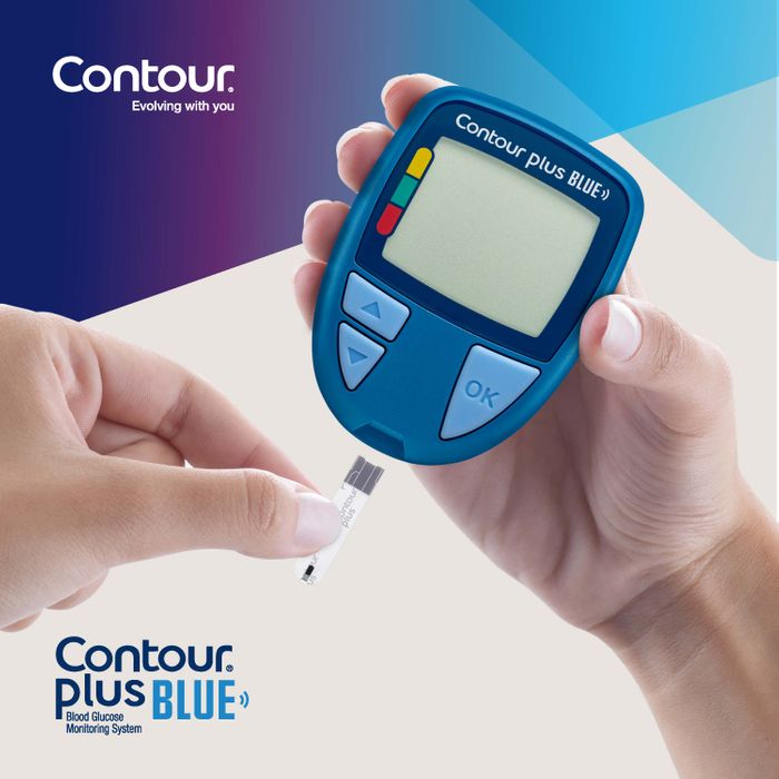 Contour Plus Blue Blood Glucose Monitoring Meter