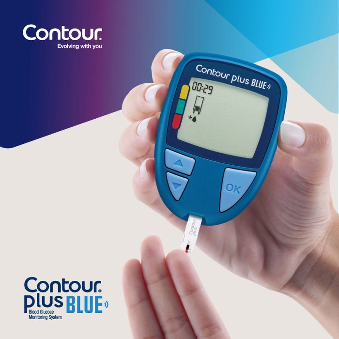 Contour Plus Blue Blood Glucose Monitoring Meter