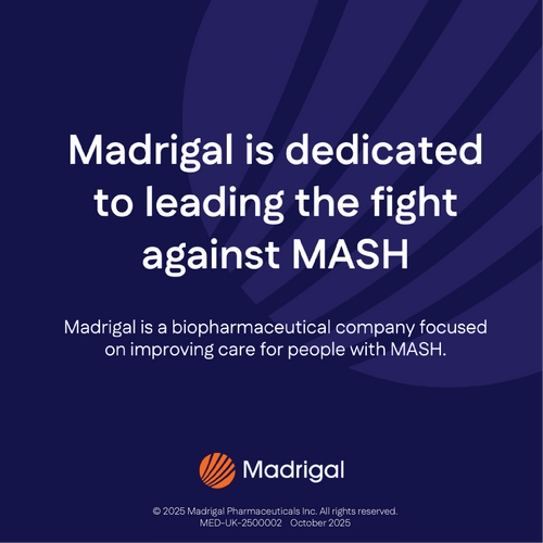 Madrigal is a biopharmaceutical company focused on improving care for people with MASH
