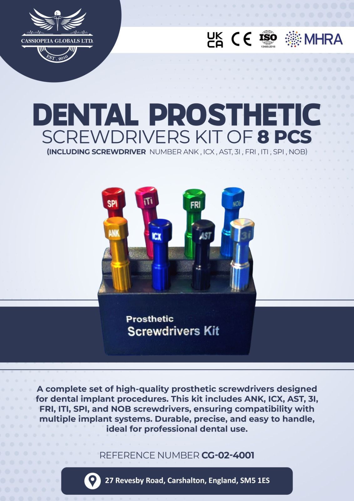 PROSTHETIC SCREWDRIVERS KIT