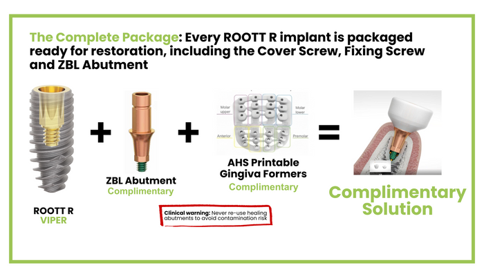 ROOTT Implants (SAVE CHAIR TIME)