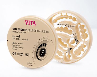 VITA VIONIC DENT DISC multiColor - Composite disc for milling tooth elements for final full and partial dentures