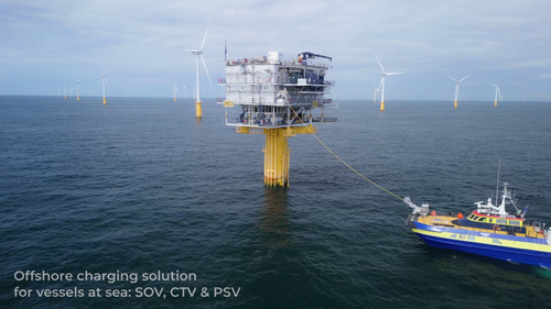 World’s first commercial offshore charging system