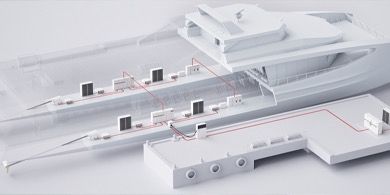 Space-saving power system