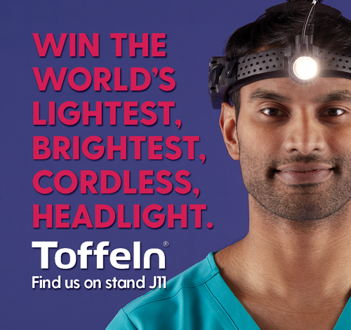 Win the World's Lightest, Brightest, Cordless Headlight at Toffeln Stand J11