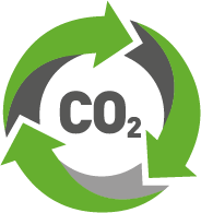 carbon capture technology circular logo