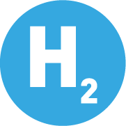 hydrogen technology circular logo