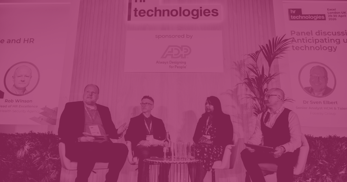 Panel discussion taking place at HR Technologies UK 2026