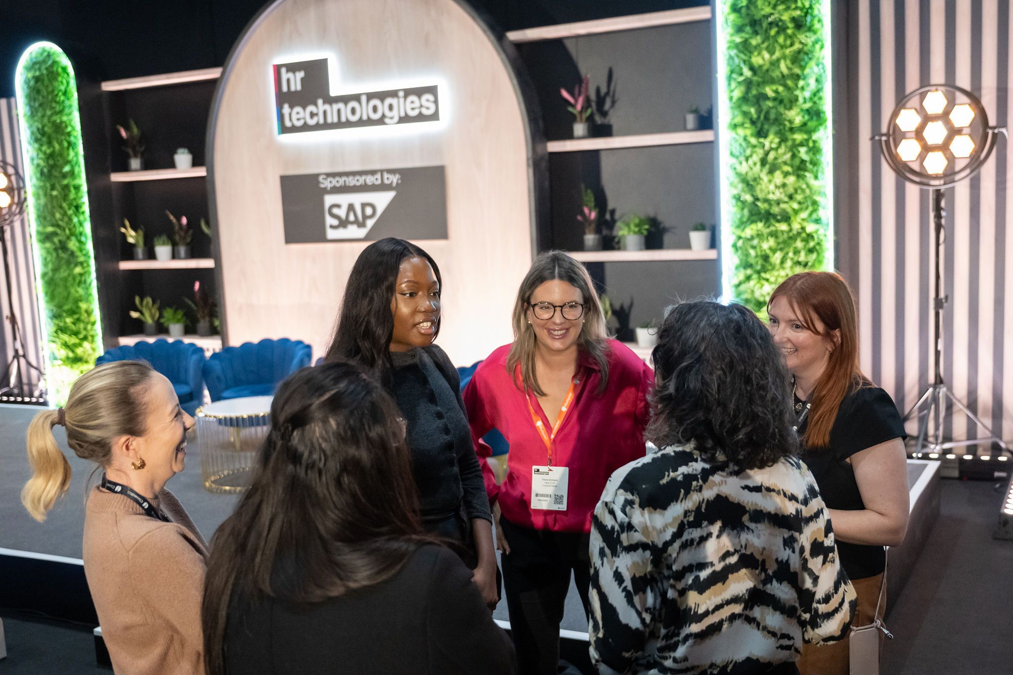 Visitors networking at HR Technologies UK