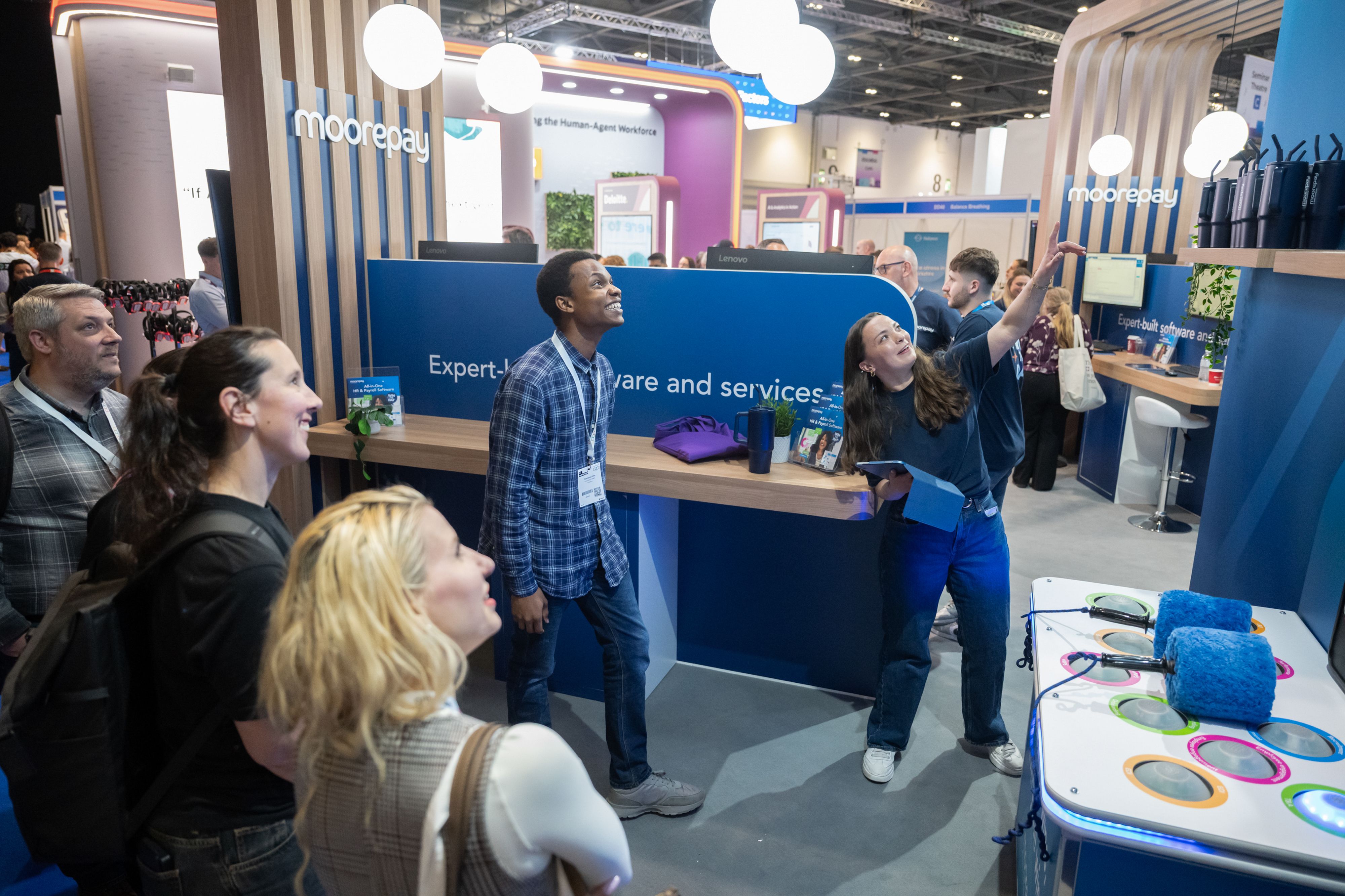 An exhibitor's stand at HR Technologies UK
