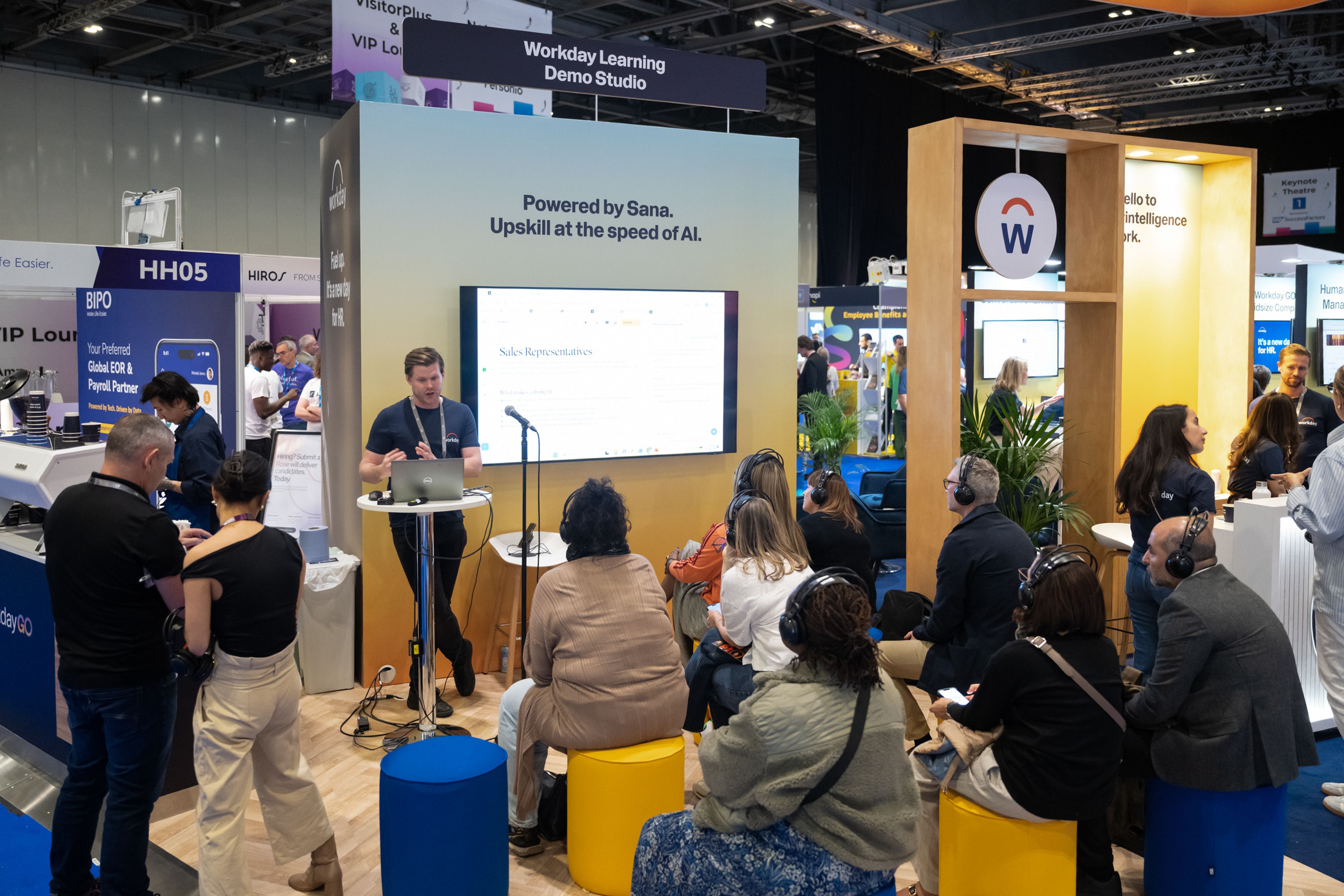 A stand at HR Technologies UK