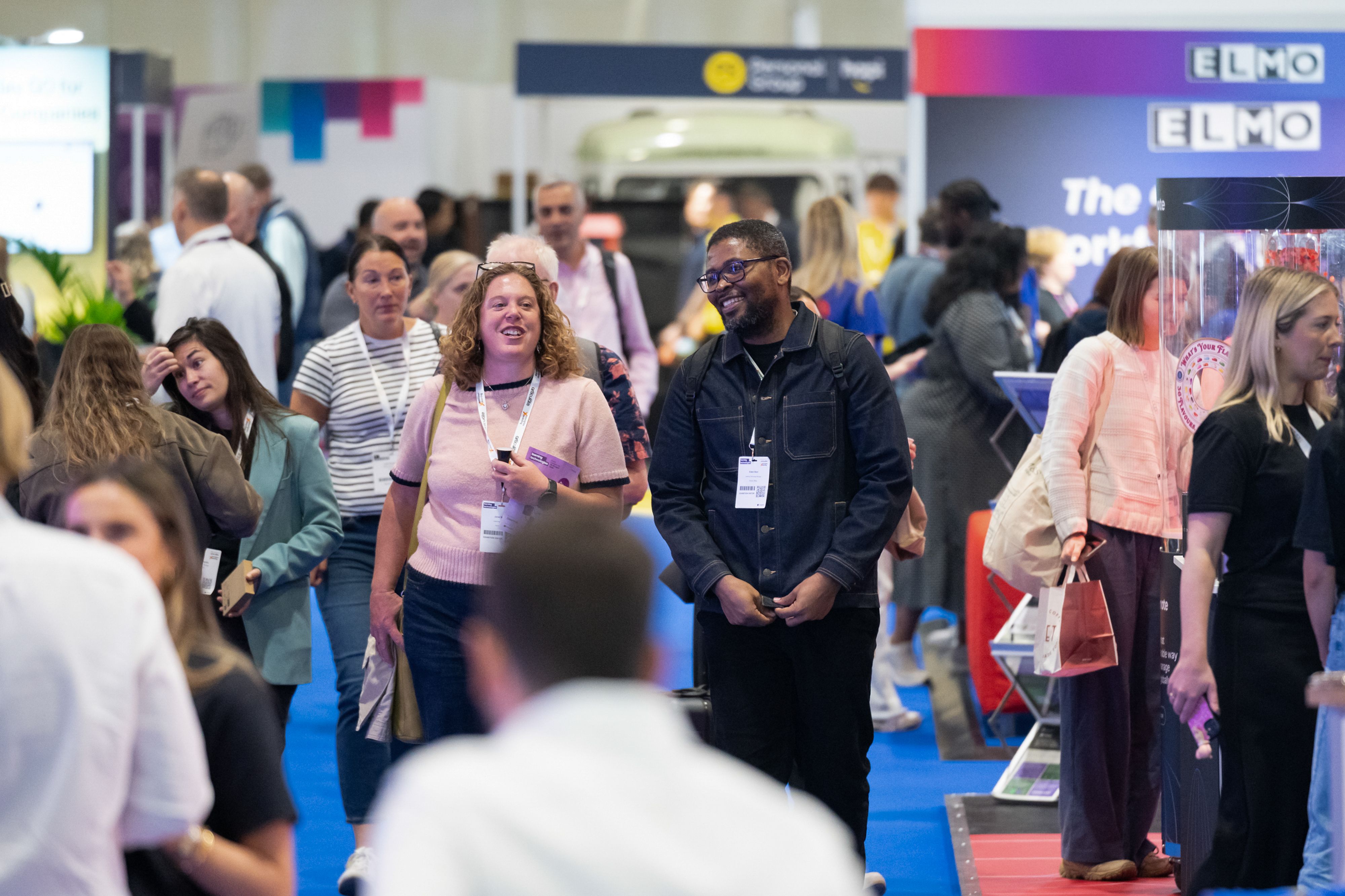 A busy aisle at HR Technologies UK 2026
