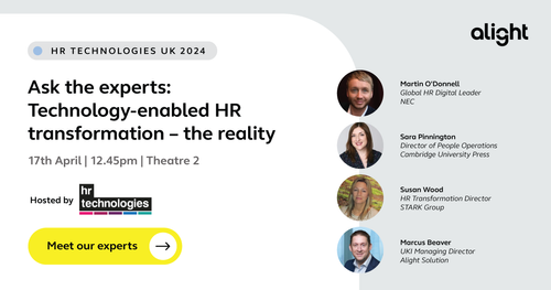 Join Alight for 'Ask the experts: Technology-enabled HR transformation'