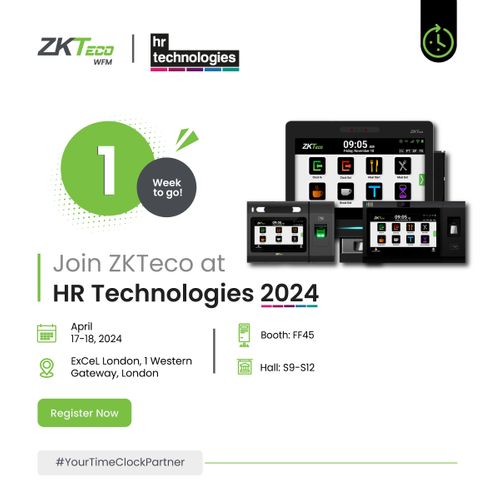 Just one week left until HR Technologies 2024! Visit our booth #FF45 and explore our latest time clock solutions.