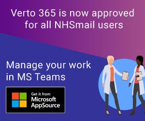 The new Verto365 app is now available to access directly from within Microsoft Teams for the NHS