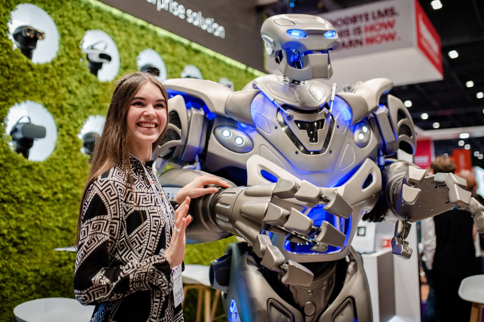 Robot on the exhibition floor!