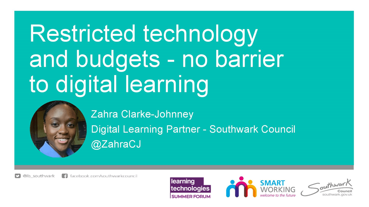 Restricted technology and budgets - no barrier to digital learning